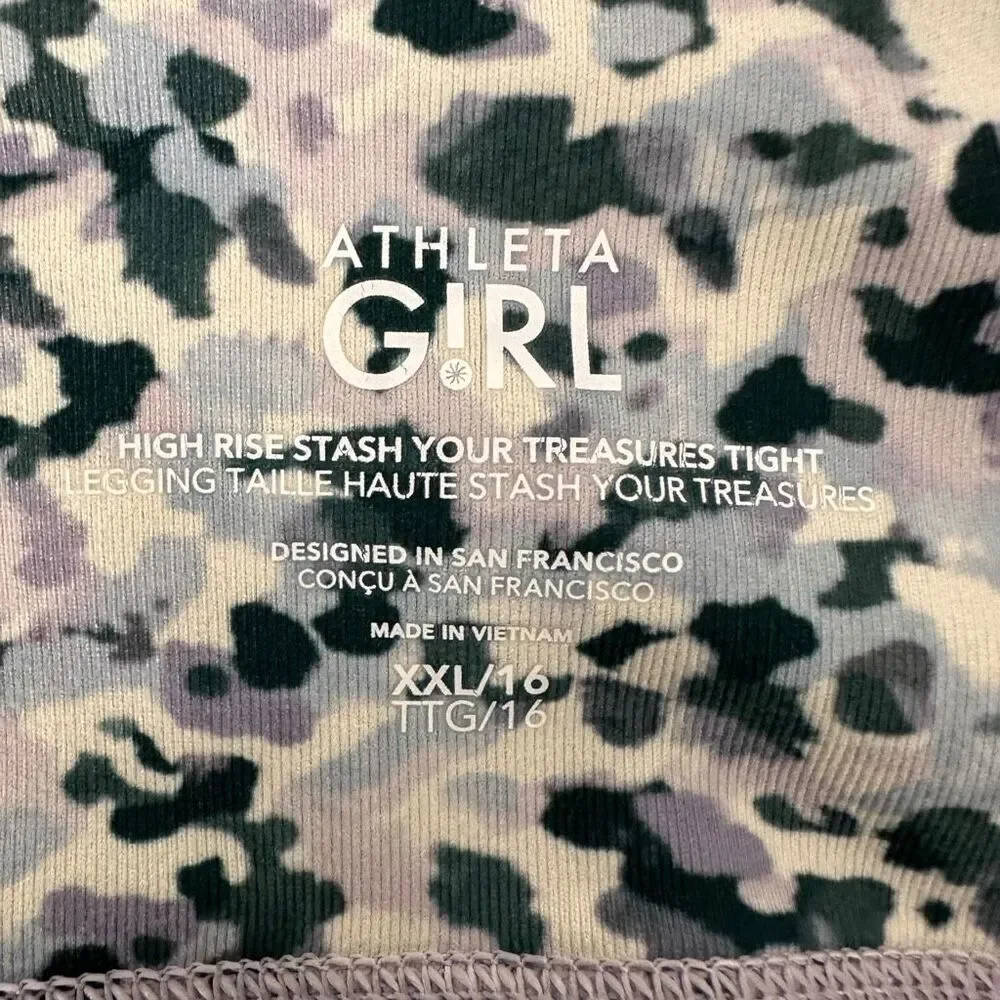 Athleta Girl High Rise Stash Your Treasures Tight Leggings size XXL 16